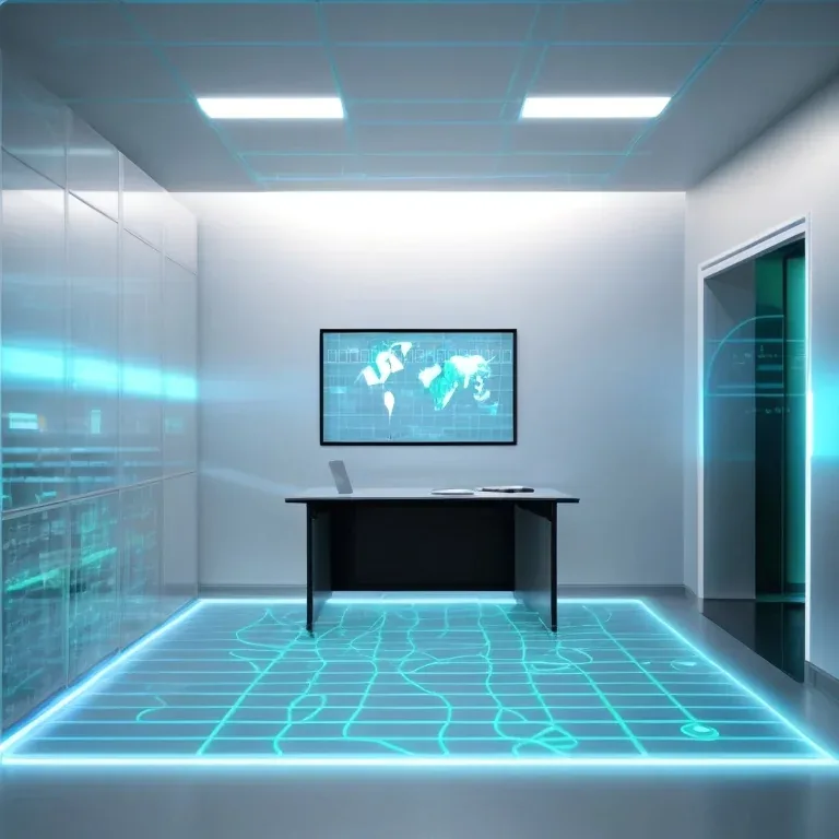AI interface on a digital screen